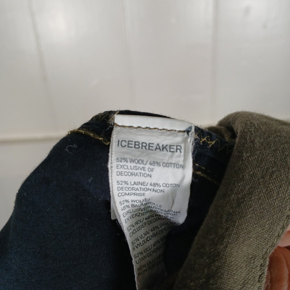 Icebreaker Olive Green Men’s Flat Front Shorts - Picture 7 of 10